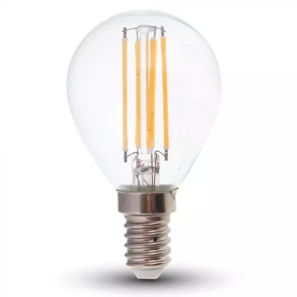 LED Bulb - 6W Filamen E14 P45 Clear Cover 4000K