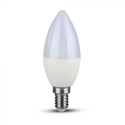 LED Bulb - SAMSUNG CHIP 5.5W E14 Plastic Dimmable Candle 3000K