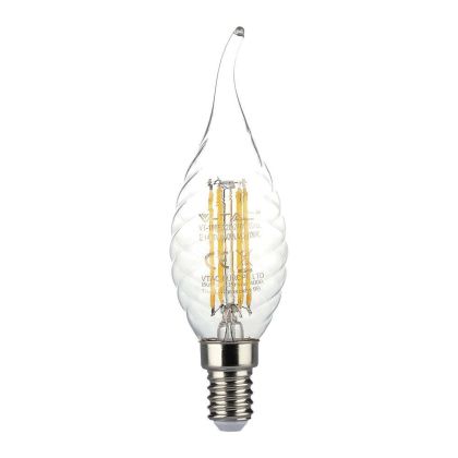 LED Bulb - 4W Filament E14 Twist Candle Tail 3000K