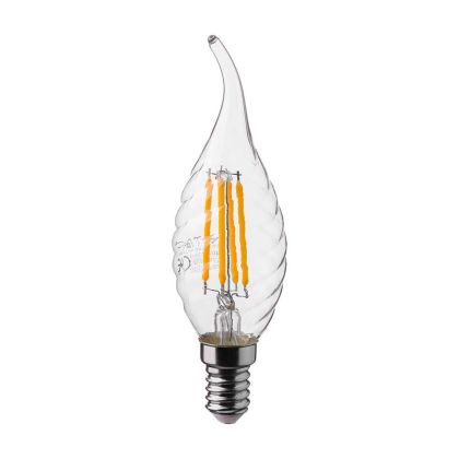 LED Bulb - 4W Filament E14 Twist Candle Tail 6500K