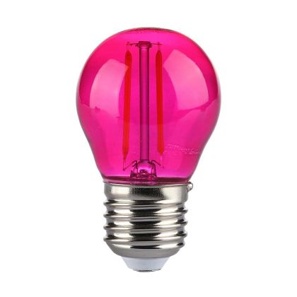 LED Bulb - 2W Filament E27 G45 Pink