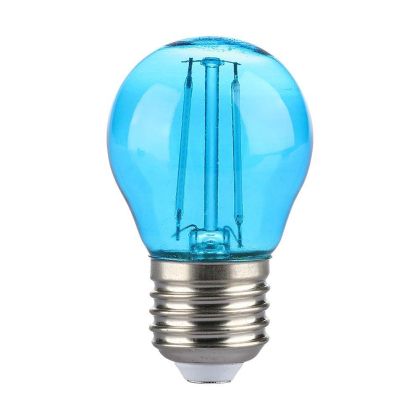 LED Bulb - 2W Filament E27 G45 Blue