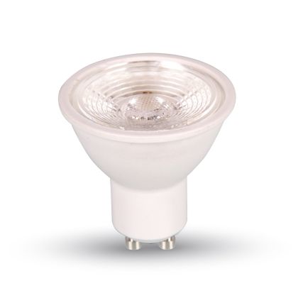 LED Spotlight - 7W GU10 Plastic With Lens 6000K Dimmable 38°