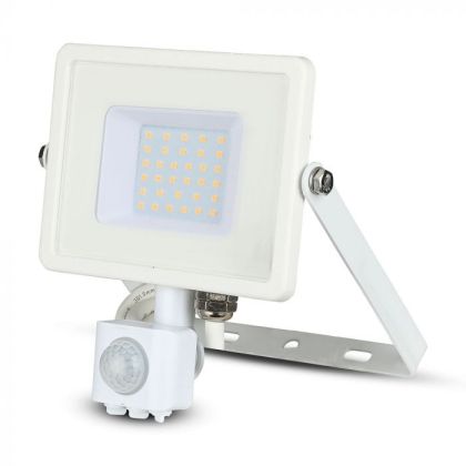 30W LED Sensor Floodlight SAMSUNG CHIP Cut-OFF Function White Body 6400K