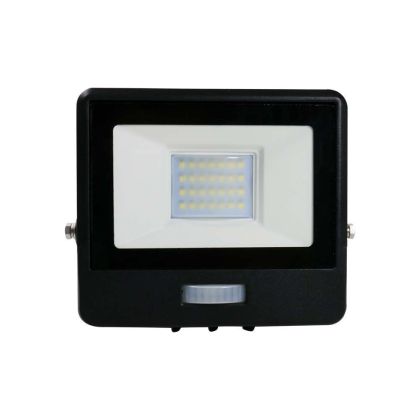 20W LED PIR Sensor Floodlight SAMSUNG CHIP Black Body 3000K