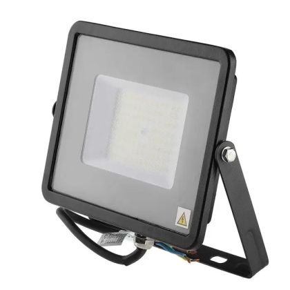 50W LED Floodlight SMD SAMSUNG CHIP G2 SLIM Black Body 4000K