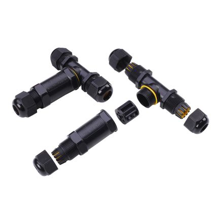 Waterproof Black Terminal Block 8-12mm IP68