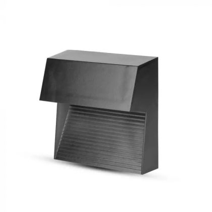 3W LED Step Light Black Body Square 3000k