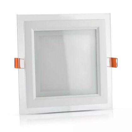 18W LED Panel Downlight Glass - Square 6400K