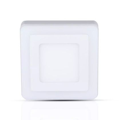 6W+2W LED Surface Panel Downlight - Square 3000K EMC+CR80