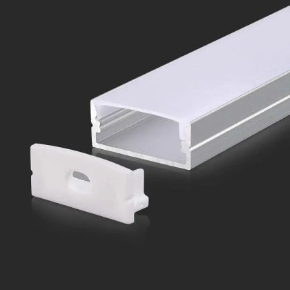 Led Strip Mounting Kit With Diffuser Aluminum 2000* 23.5*10MM Black Housing