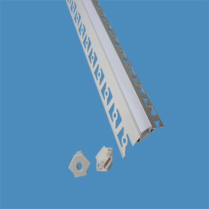 Led Strip Mounting Kit With Diffuser Aluminum Milky Gypsum Inner Corner 2000MM