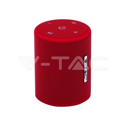 Portable Bluetooth Speaker With Micro USB And High End Cable 1500mah Battery Red