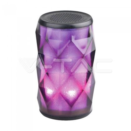 Led Light Portable Bluetooth Speaker With AUX & TF Slot TWS 1200mah Battery