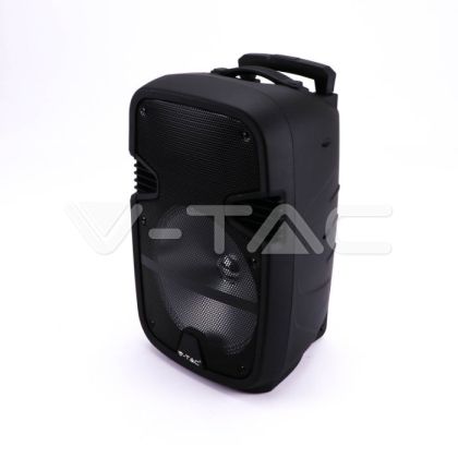 35W Rechargeable Trolley Speaker With One Wired Microphone RF Control RGB 12 inch