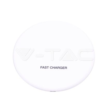 Wireless Charger 5A Fast Charging Round White