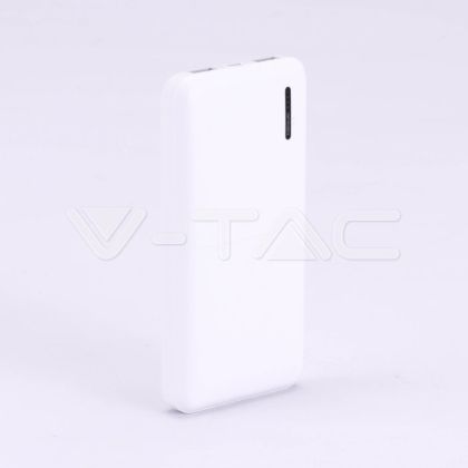 10K Mah Super Slim Power Bank White