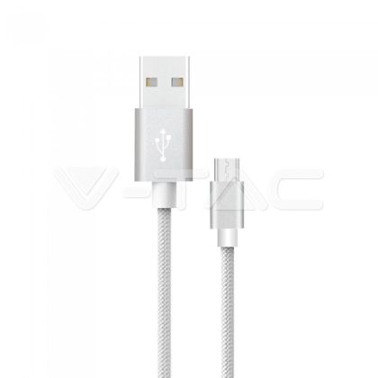 1 M Micro USB Cable Silver - Platinum Series