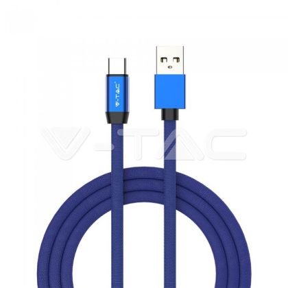 1 M Type C USB Cable Blue - Ruby Series