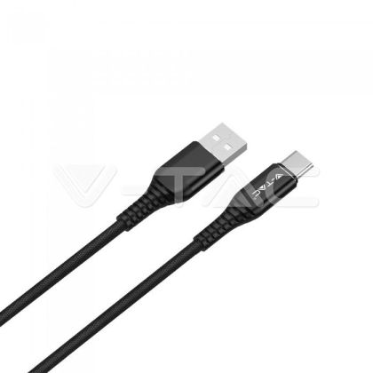 1 M Type C USB Cable Black - Diamond Series