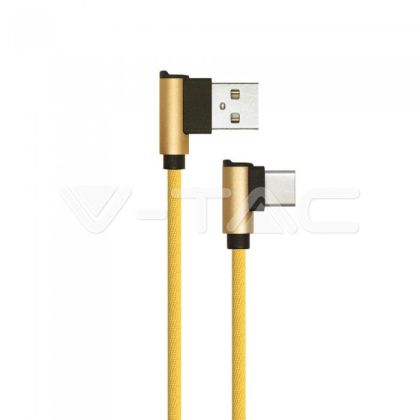 1 M Type C USB Cable Gold - Diamond Series