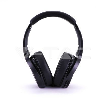 Bluetooth Wireless Headphone With Rotable Head 500mAh Black W/BAG