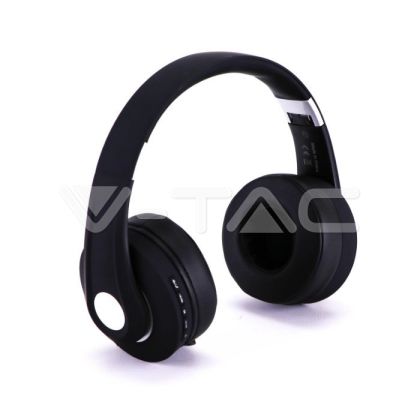 Bluetooth Wireless Headphone With Adjustable Head 500mAh Black W/BAG