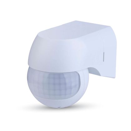 PIR Wall Sensor With Moving Head White