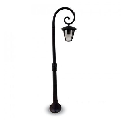 Pole Lamp 1XE27 1365mm IP44 Black