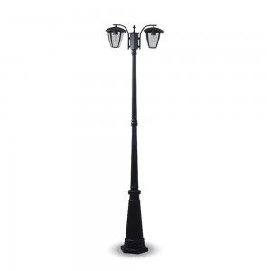 Pole Lamp 2XE27 1990mm IP44 Black