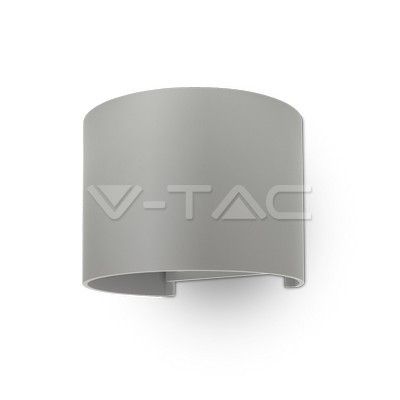 6W Wall Lamp With Bridglux Chip Grey Body Round IP65 4000K