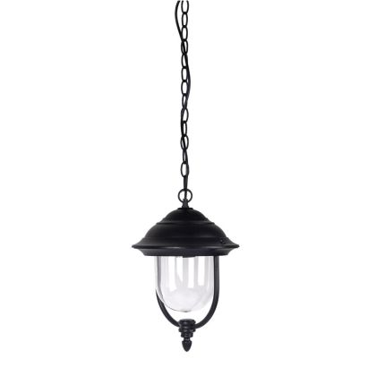 Garden Lamp With Clear PC Cover Black