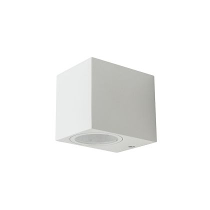 Wall Sleek Wall Fitting Square White Body 1Way IP44