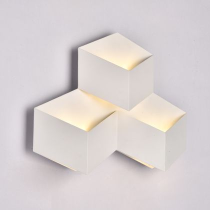 9W LED Wall Light White Body 3000K IP20