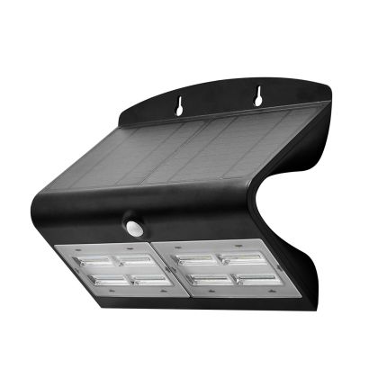 6.8W LED Solar Wall Light 4000K+4000K Black+Black Body