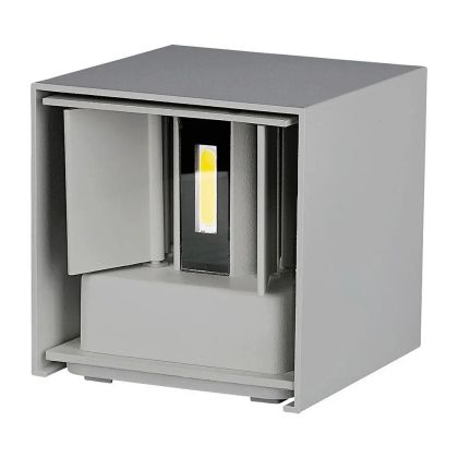 5W Wall Lamp With Bridglux Chip Grey Body Square IP65 3000K