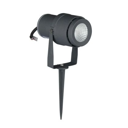 12W LED Garden Spike Lamp Grey Body 3000K