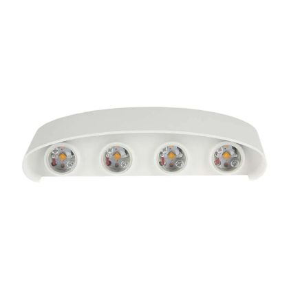 8W LED Wall Light Sand White IP54 4000K