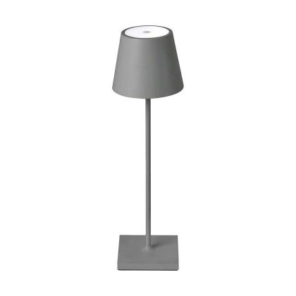 3W Led Table Lamp Rechargeable Touch Dimmable Grey Body 3000K