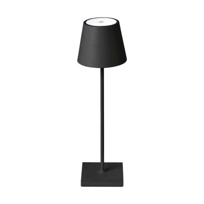 3W Led Table Lamp Rechargeable Touch Dimmable Black Body 3000K