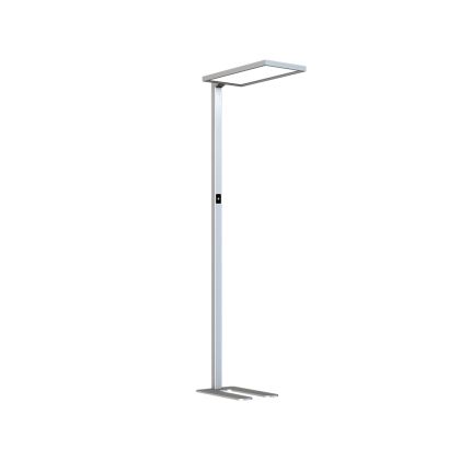 80W LED Floor Lamp Touch Dimming Silver 4000K