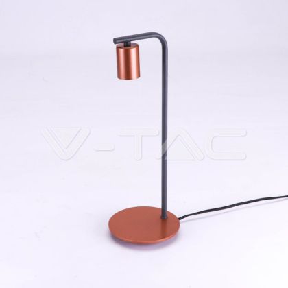 Designer Table Lamp With E27 Holder + Switch Red Bronzе