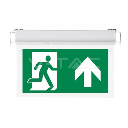 2W LED Recesed Fixed Emergency Exit Light 6000K