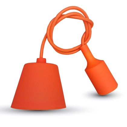 E27 Pendant Holder Orange