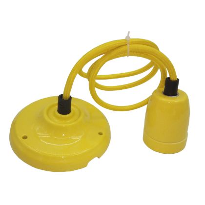 Porcelan Lamp Pendant Yellow