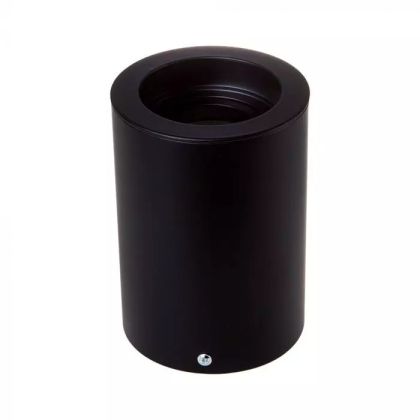 GU10 Fitting Surface Round Black