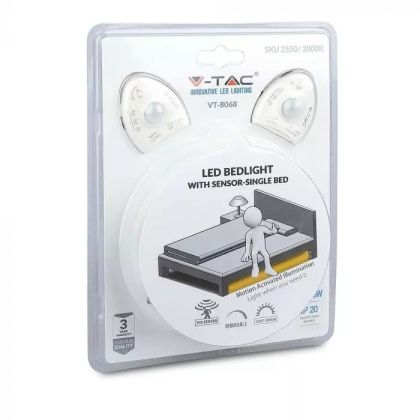 LED Bedlight With Sensor Double Bed 3000K