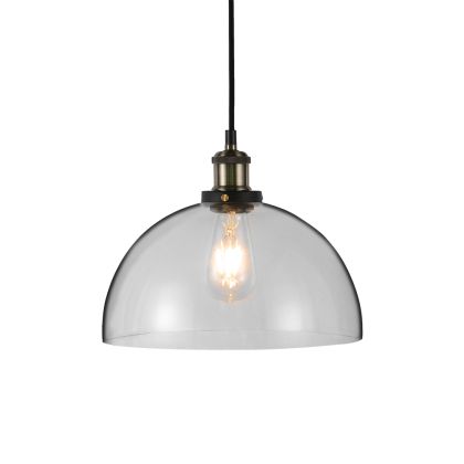 Vintage Glass Pendant Light Transparent ф300