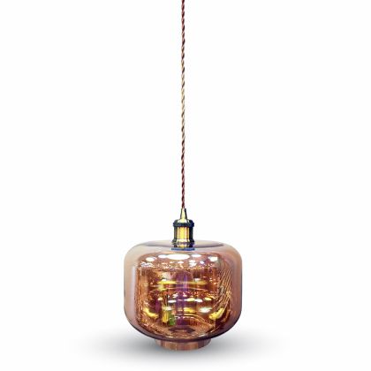 Glass Pendant Light Amber