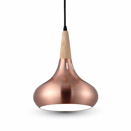 Pendant Light Red Bronze Canopy Metal Lamp Shape ф260